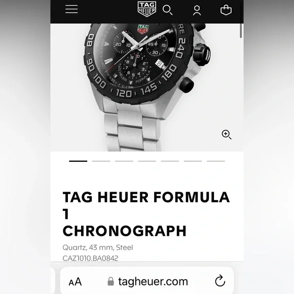 New unused authentic with warranty card Tag Heur Formula 1 chronograph watch - Picture 1 of 17